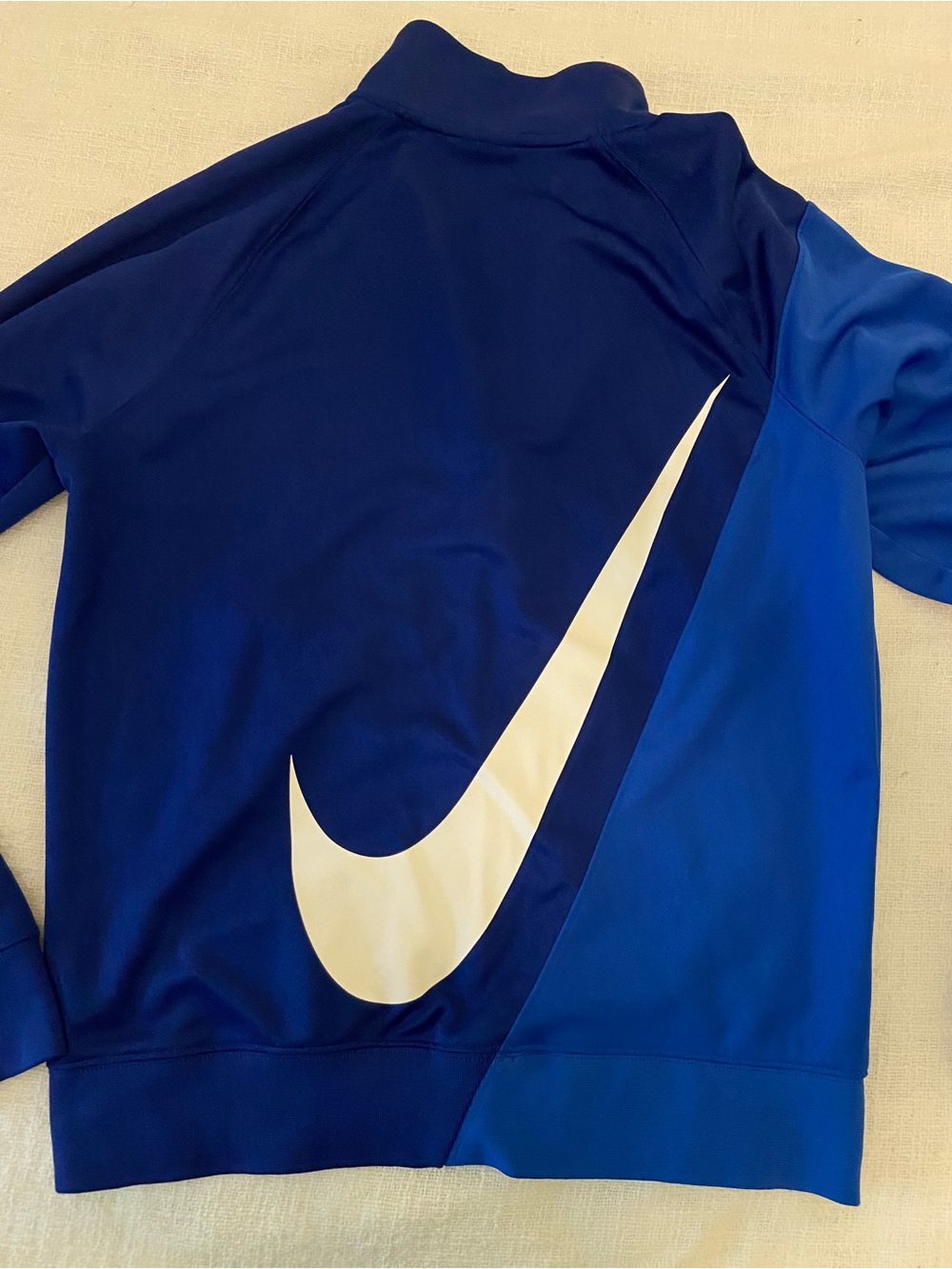 Nike Blue Full-Zip Athletic Jacket with Swoosh Mid Layer Men’s Small - Picture 2 of 13